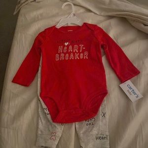 Valentine baby outfit